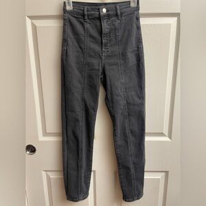 Express Women's Skinny Jeans in Charcoal Black